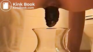 shitting into water bowl