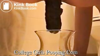 shitting into water bowl