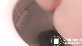 Diarrhea in toilet