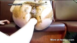 Shitty Scat Enema With Messy Anal Fist