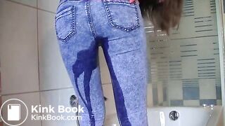 Scat in jeans