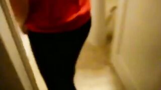 teen shits in bathroom