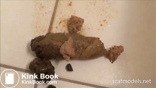 Releasing huge turd on tiled floor