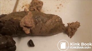 Releasing huge turd on tiled floor