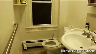 girl pooping and farting