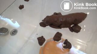 Shitting over glass panel