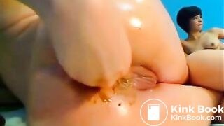 squirt vixen fisting her shithole