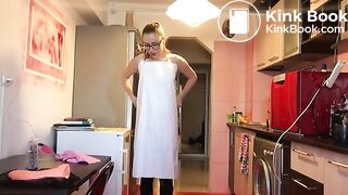 Elsa in her kitchen