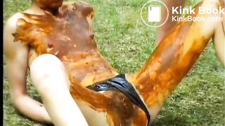 Outdoor Blowjob Ends In Scat Mess