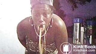 black slut - puke attack!