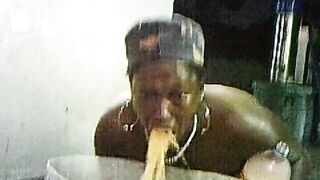 black slut - puke attack!