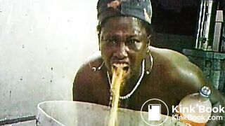 black slut - puke attack!