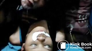 Messy Asian Scat Student