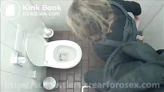 woman pooping accident
