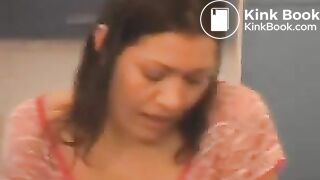 Sexy Asian girl shitting on back