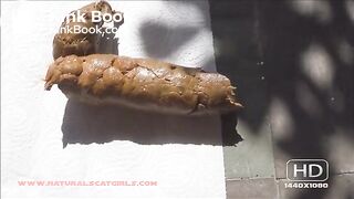 hot sexy poop on the patio