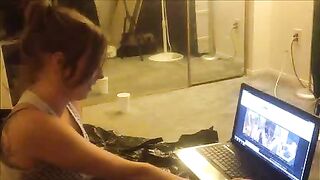 american scat girl doing anal with toys