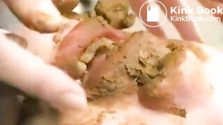 asia lesbian scat eating