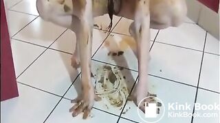 Horny woman shits herself