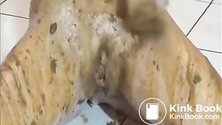 Horny woman shits herself