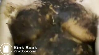 scat smearing woman