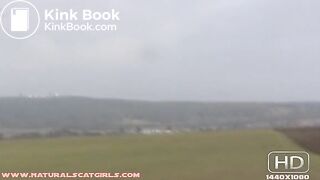 Pooping by a wind turbine