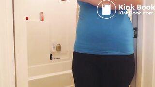 Panty poop while on the phone