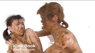 Lesbian-Scat-Wrestling part 2