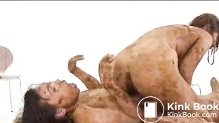 Lesbian-Scat-Wrestling part 2