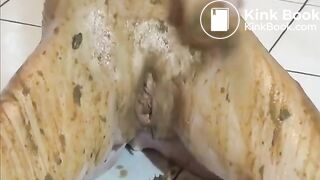 Nasty Teen Self Shitting