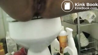 Big dildo, big poop
