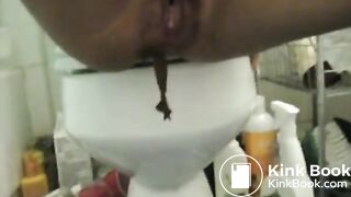 Big dildo, big poop
