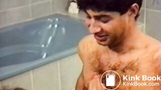 bathroom couple hot man soft shit