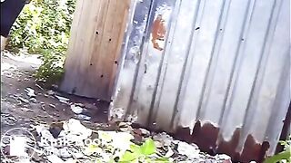 Near the toilets
