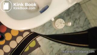 Sexy brunette model shitting selfie