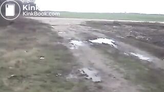 NSG chick loves to big diarhea outdoor