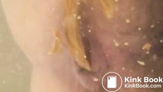 sexy girl shitting underwater