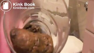 shit in glass
