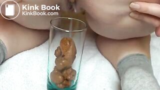 amateur poop in a glass