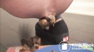 Pretty chicks pooping