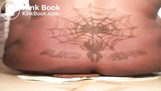 Black BBW shits into a Soft Burrito