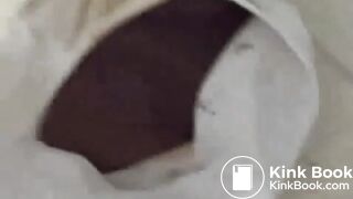 Hot preggo shits her white panties 01