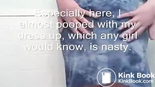 Hot preggo shits her white panties 01