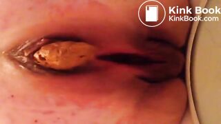 BBW Mature Poop - Taking a shit at work