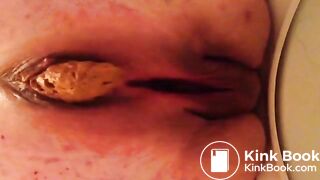 BBW Mature Poop - Taking a shit at work