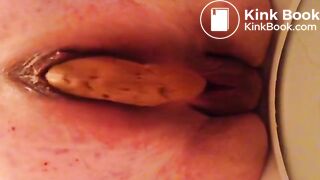 BBW Mature Poop - Taking a shit at work