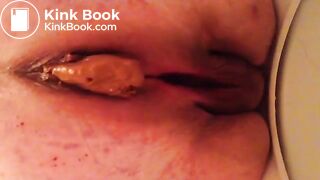 BBW Mature Poop - Taking a shit at work
