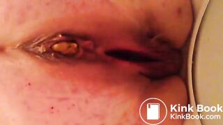 BBW Mature Poop - Taking a shit at work