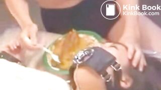 Forced to eat shit !