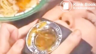 Forced to eat shit !